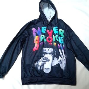 NBA Young Boy All Print pullover hoodie Hip-hop, Streetware Size: M Unisex